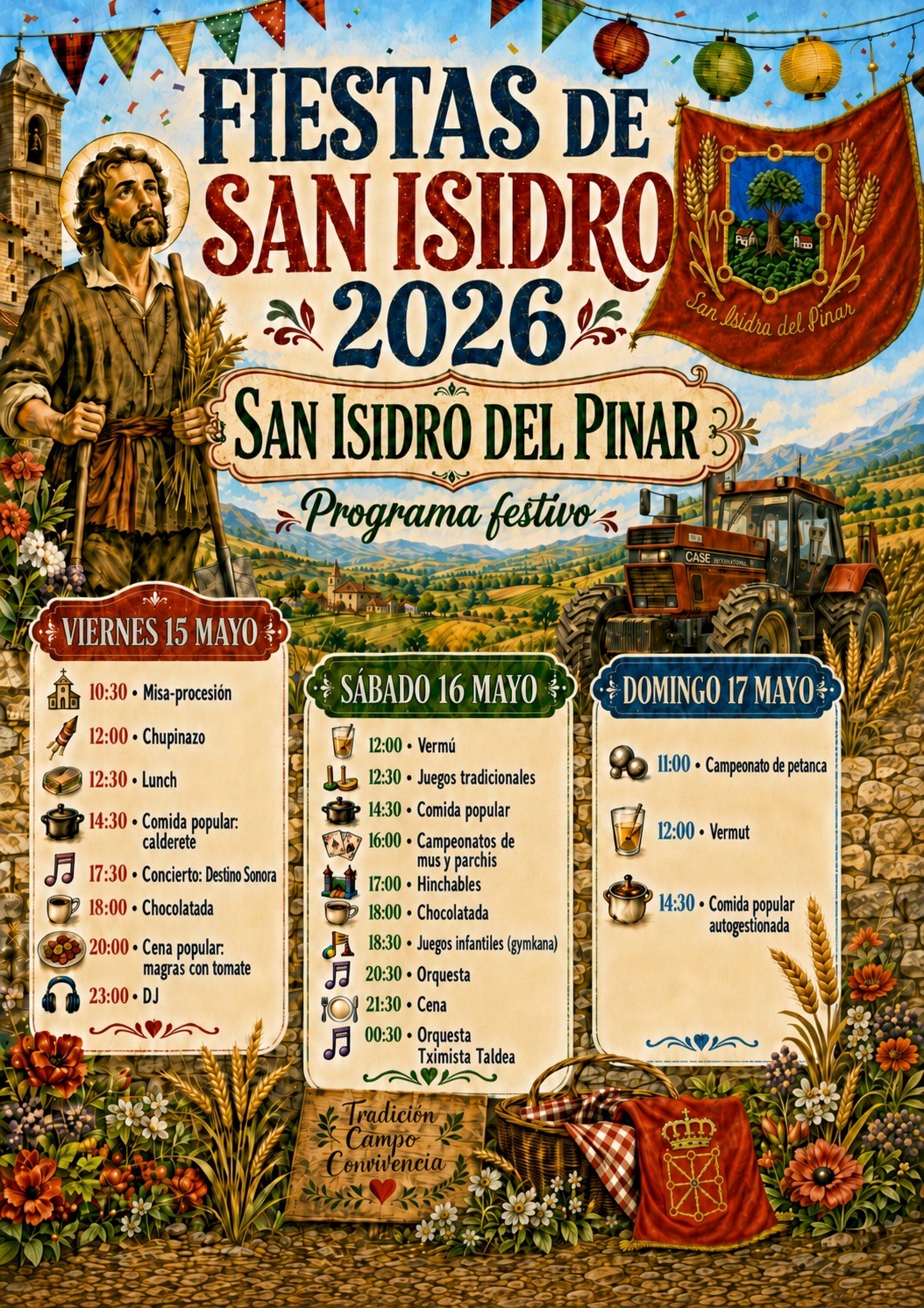 FIESTAS SAN ISIDRO DEL PINAR 2026